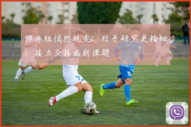 仰泳组悄然蜕变：对手研究更精细，接力交接成新课题